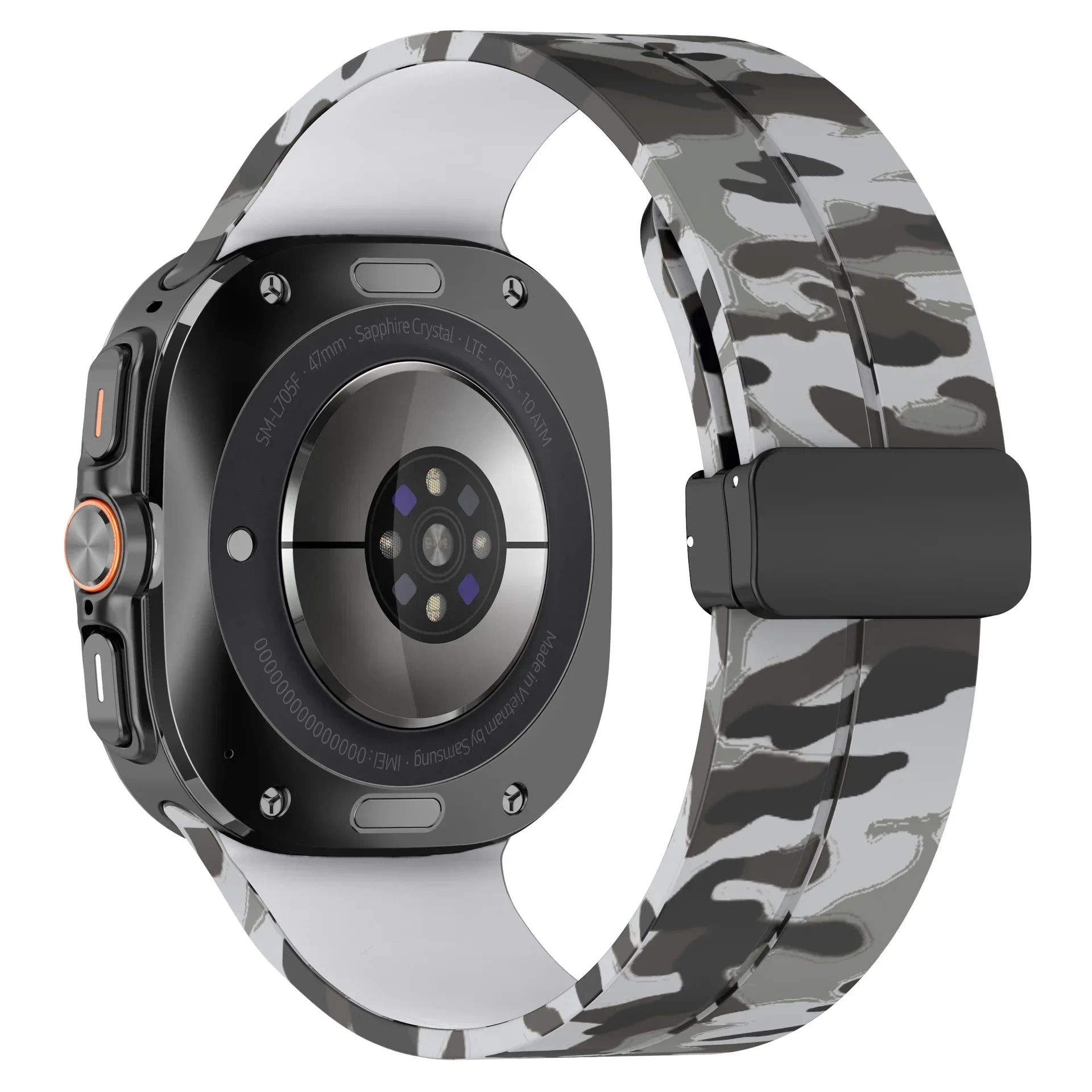 No-Gap Silicone Camouflage Strap for Samsung Galaxy Watch Ultra