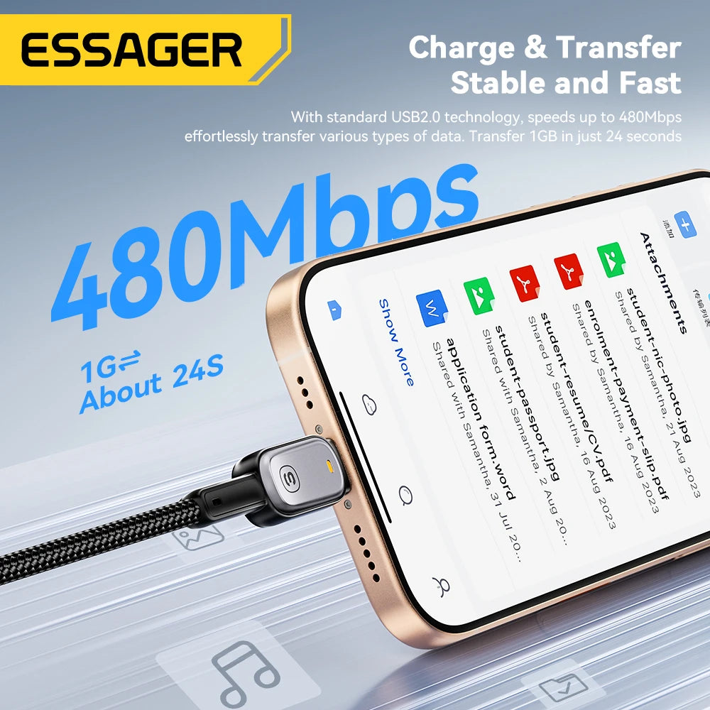 Essager 100W Type-C PD Fast Charging Cable