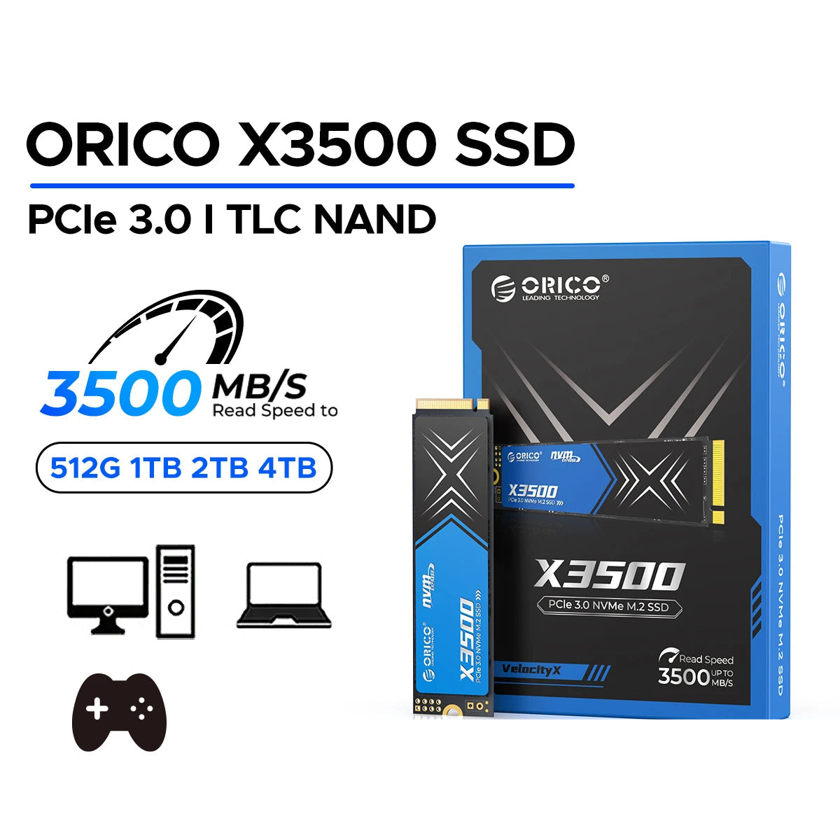 ORICO PCIe Gen3x4 M.2 NVMe SSD