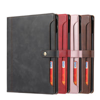 Luxury Business Flip Leather Book Case with Card Slot Stand for iPad Pro (2024)