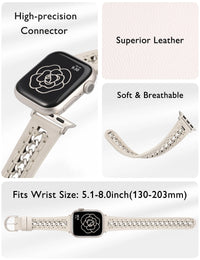 Chain Leather Strap for Apple Watch