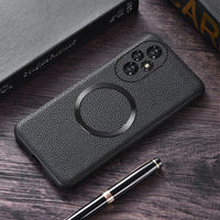 Magnetic PU Leather Lichee Pattern + PC Anti-Slip Ultra Thin Case for Honor 200 Series