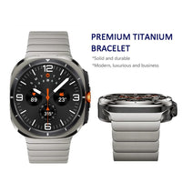 Luxury Titanium Metal Band for Samsung Galaxy Watch Ultra