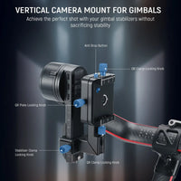 NEEWER CA027 Quick Release Bracket Horizontal to Vertical Camera Mount