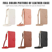 Leather Flip Crossbody Wallet Phone Case with Card Slots for Google Pixel 8 Series