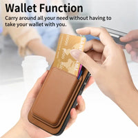 Stylish Magnetic Detachable Leather Wallet Case for iPhone 16 Series – Versatile & Chic