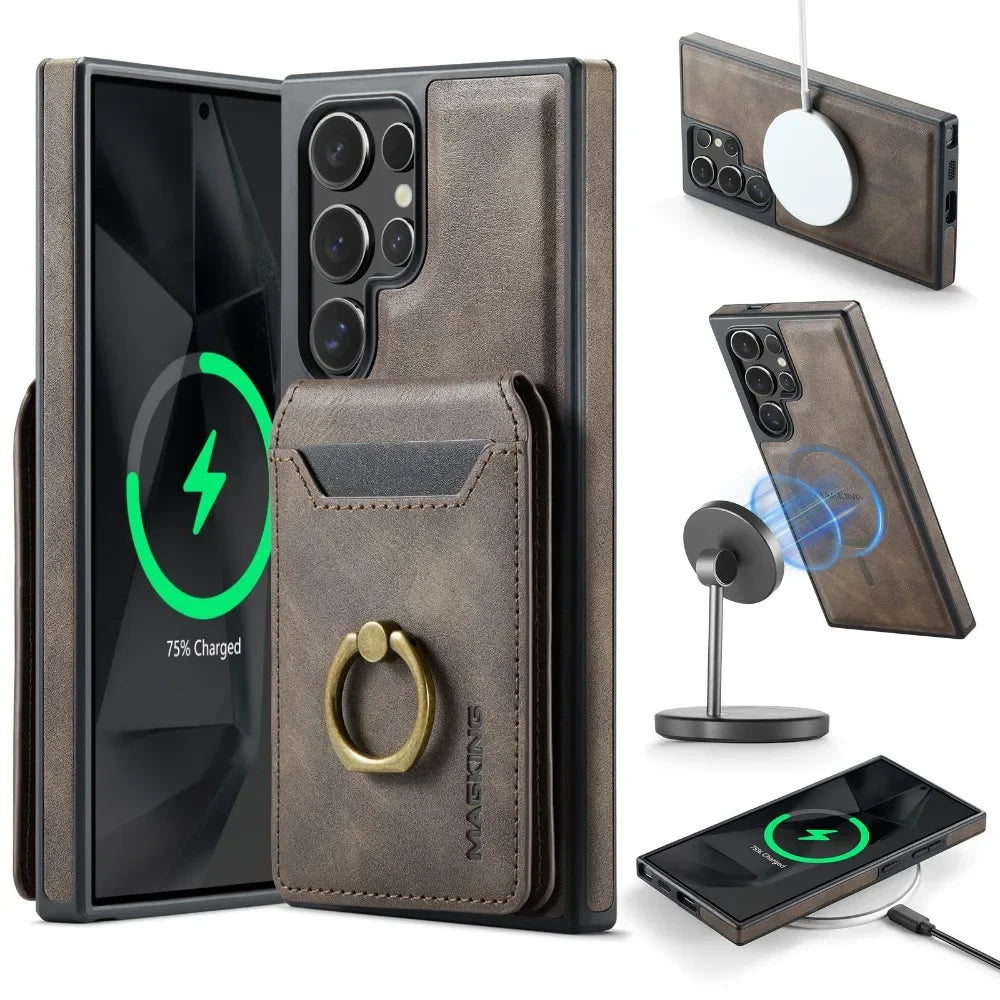 2-in-1 Magnetic Wallet Case for Samsung Galaxy S24 Series