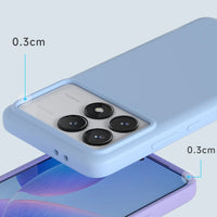 Soft Premium Liquid Silicone Protective Shell Case with Flocking Inside for Xiaomi Redmi K70 Series