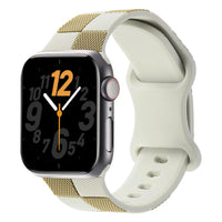 Checkered Two-Color Silicone Strap for Apple Watch