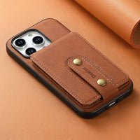 2-in-1 Magnetic Vertical Card Holder Phone Case with Removable Wallet Pocket for iPhone 14 Series