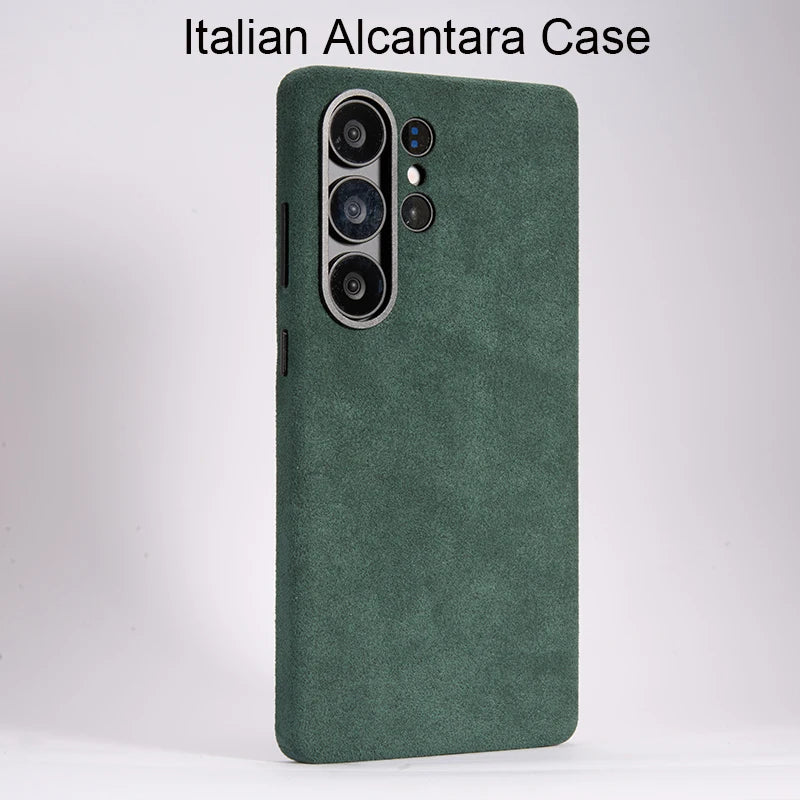 Luxury Italian Alcantara Case for Samsung Galaxy S25 Ultra