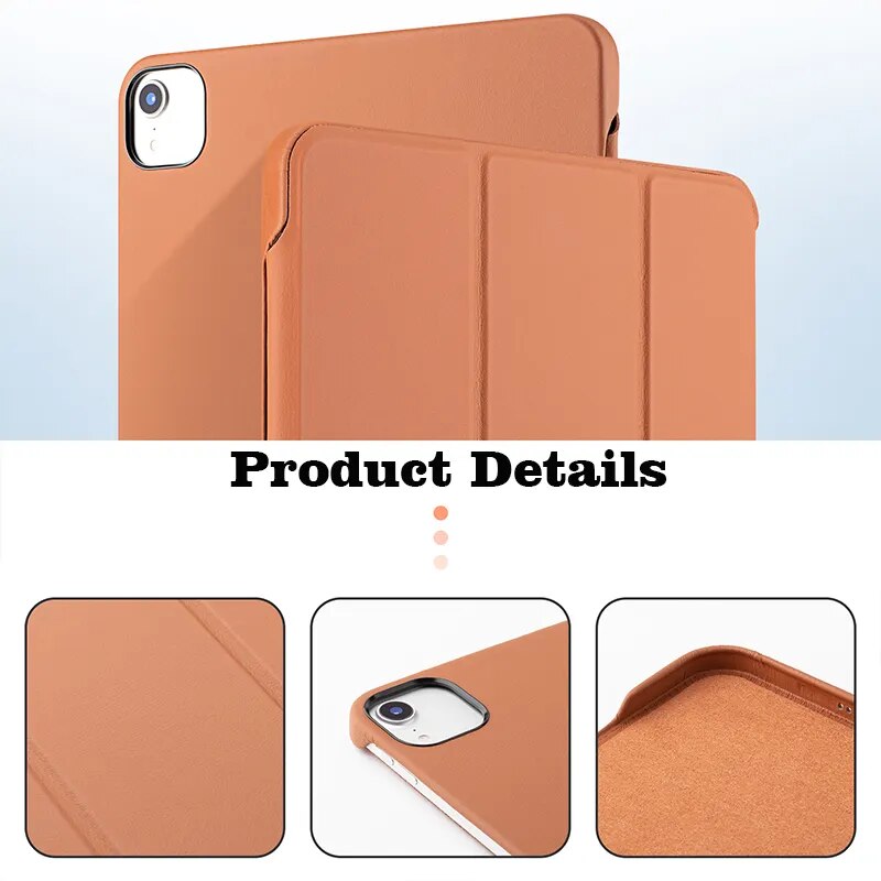 High-Quality Luxury Leather Flip Cover for Apple iPad