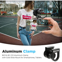 BOYA BY-C12 Universal Smartphone Cold Shoe Bracket and Microphone Mounting Adapter