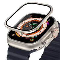 Tempered Glass and Metal Bumper Set for Apple Watch Ultra 2