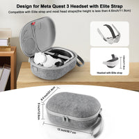 Meta Quest 3 VR Headset Controllers Carrying Case