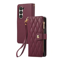 Crossbody Leather Phone Case for Samsung Galaxy Z Fold 6 - Stylish Protection on the Go