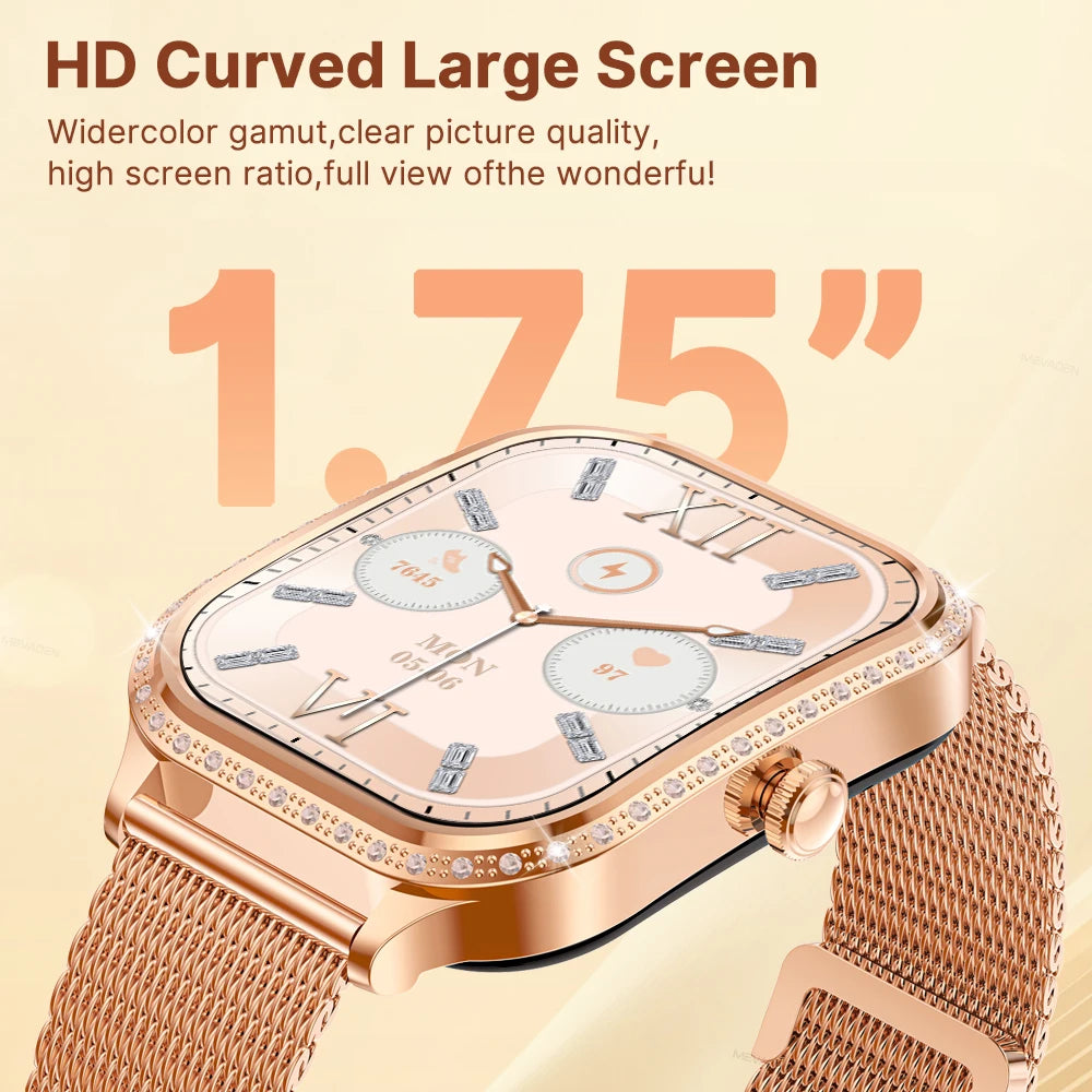 MEVADEN 1.75” Curved Screen Smart Watch