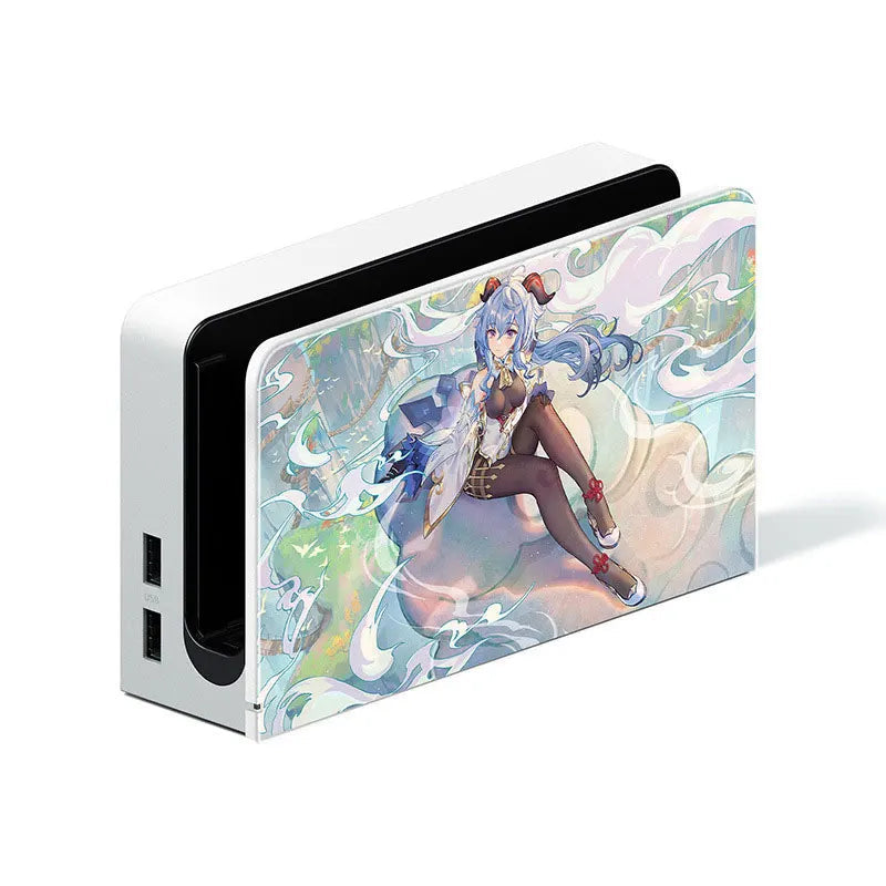 Decorative Front Plate Protective Cover for Nintendo Switch OLED Charging Dock