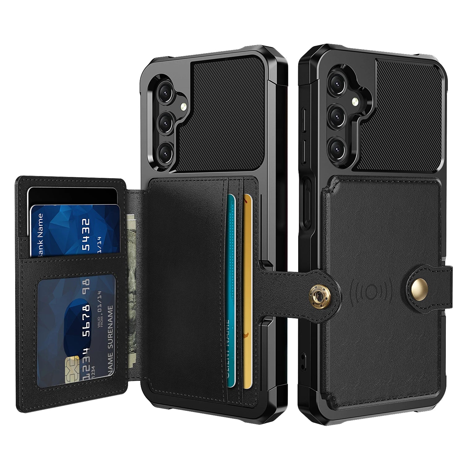 Magnetic Card Slot Wallet Leather Case for Samsung Galaxy S24 Series