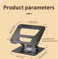 Foldable Aluminum Alloy Laptop Stand – Ergonomic & Portable Design