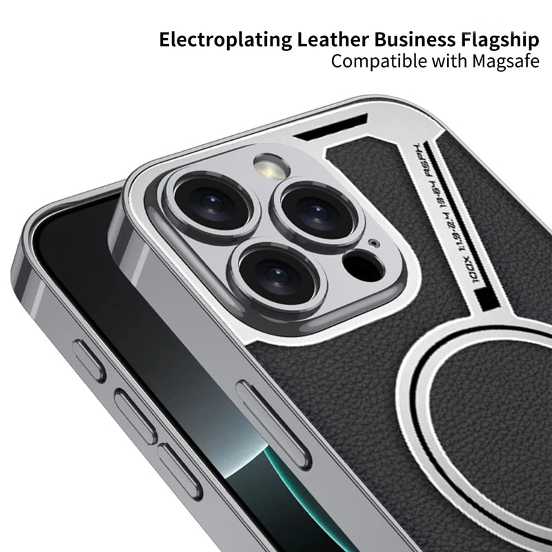 Stylish Magnetic Z Shape Business Case for iPhone 16 Series