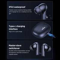 Mpow XY-17 Bluetooth 5.3 In-ear Wireless Sports Earphones with ANC Active Noise Reduction
