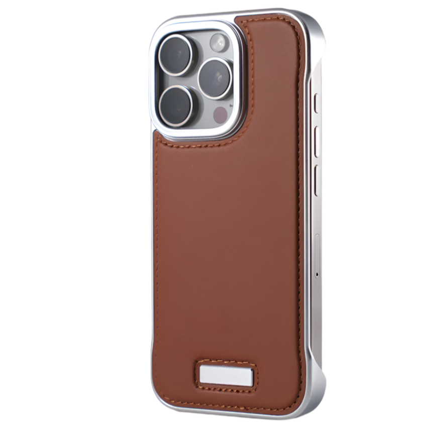 Premium Leather Frameless Case for iPhone 16 Series