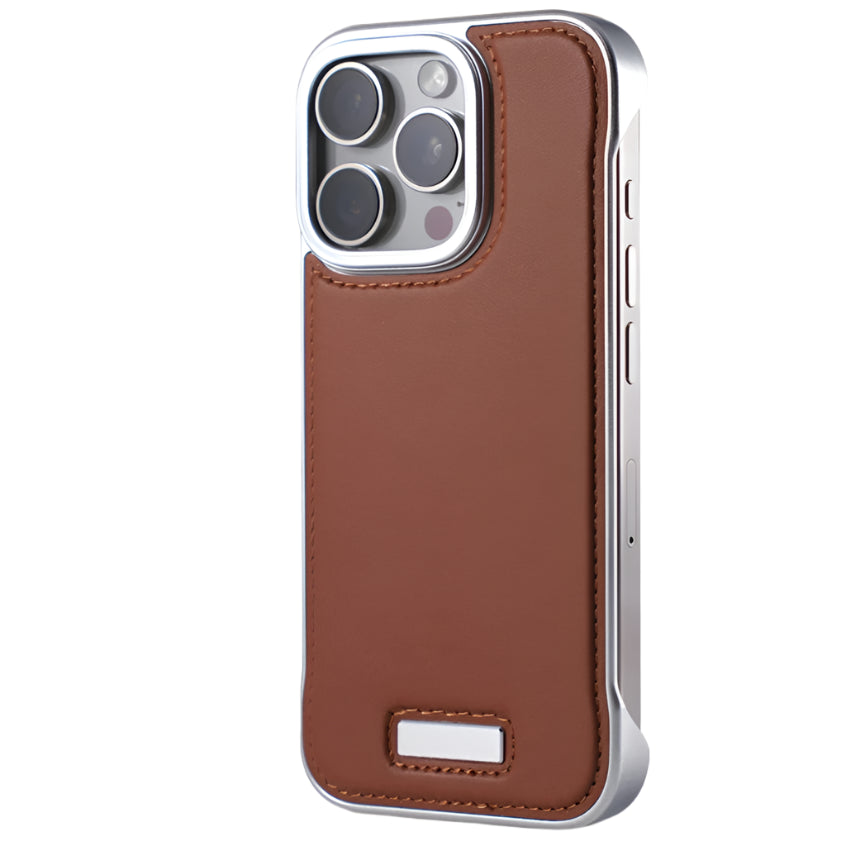 Premium Leather Frameless Case for iPhone 15 Series