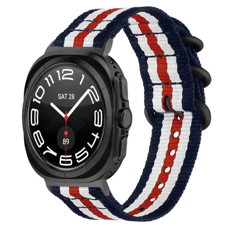 Samsung Galaxy Watch Ultra Sport Nylon Strap with Metal Connector