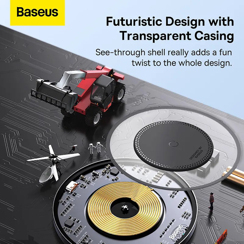 Baseus 15W Qi Wireless Fast Charging Pad