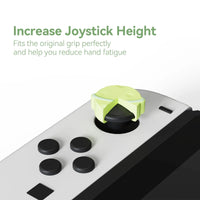 4-Pieces Green Silicone Thumb Grip Caps for Nintendo Switch