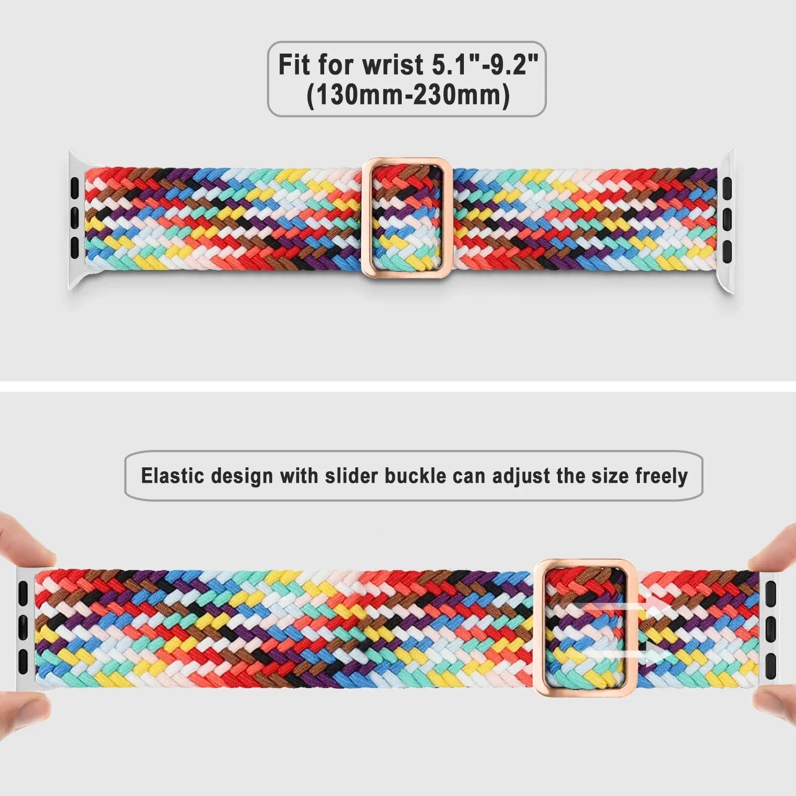 Elastic Nylon Braided Solo Loop for Apple Watch