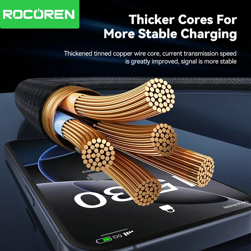 Rocoren 100W PD Fast Charging USB-C Cable