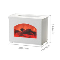 USB Fireplace Flame Air Humidifier & Aroma Essential Oil Diffuser