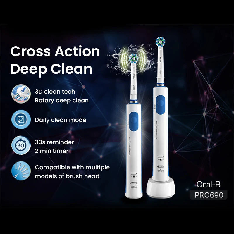 Oral-B PRO 690 Cross Action Electric Toothbrush