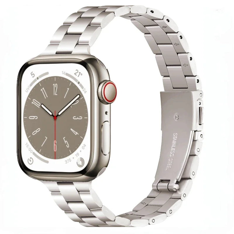 Elegant Slim Women's Stainless Steel Bracelet for Apple Watch