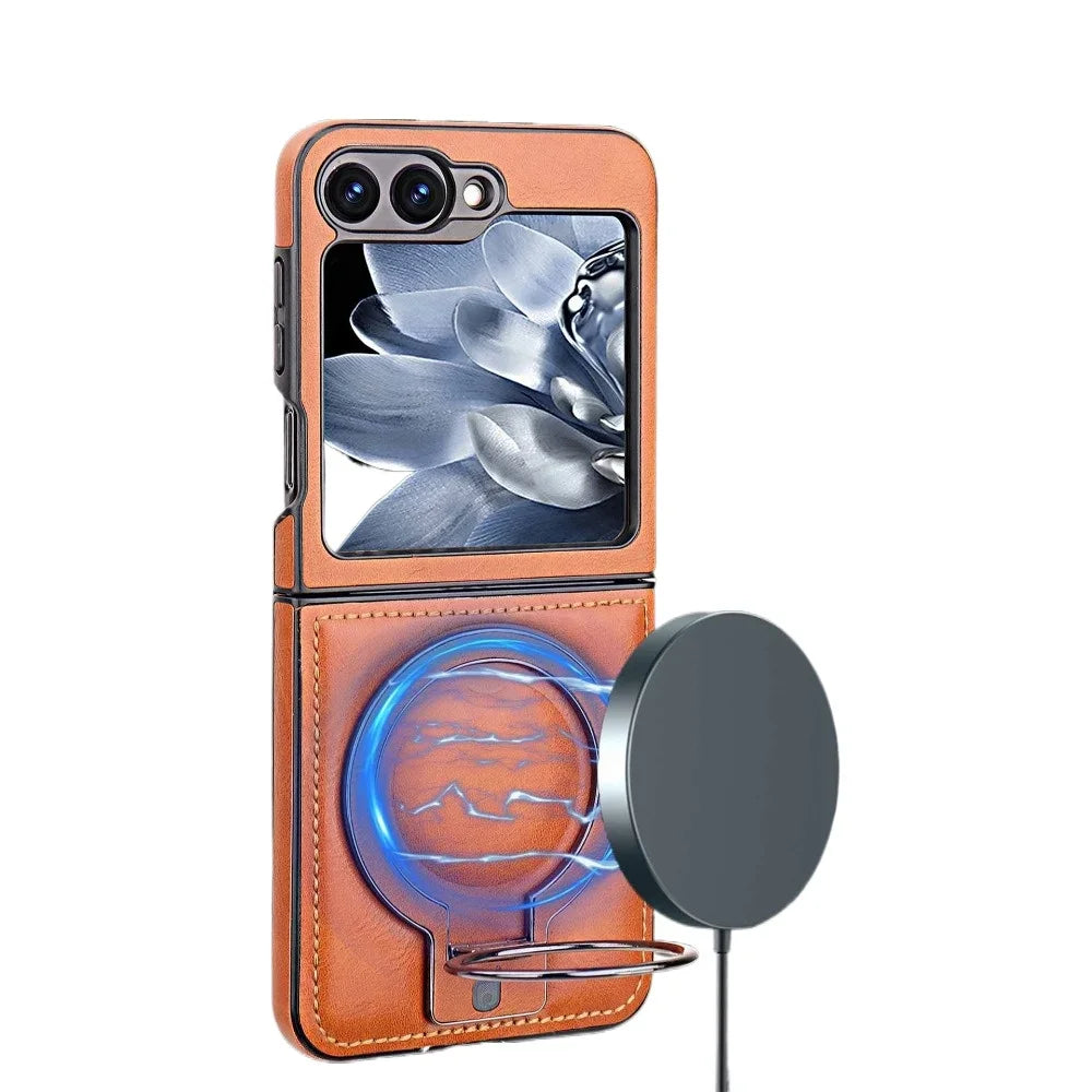 Shockproof Magnetic Ring Stand Case for Samsung Galaxy Z Flip 6