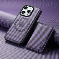 2-in-1 Detachable Magnetic Leather Wallet Case for iPhone 15 Series