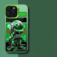 Electroplated Astronaut Phone Case for iPhone 15 Series