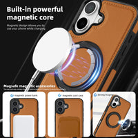 Premium PU Leather MagSafe Case for iPhone 16 & 16 Plus