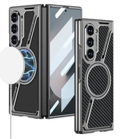 Luxury Electroplated Magnetic Leather Case for Samsung Galaxy Z Fold 6