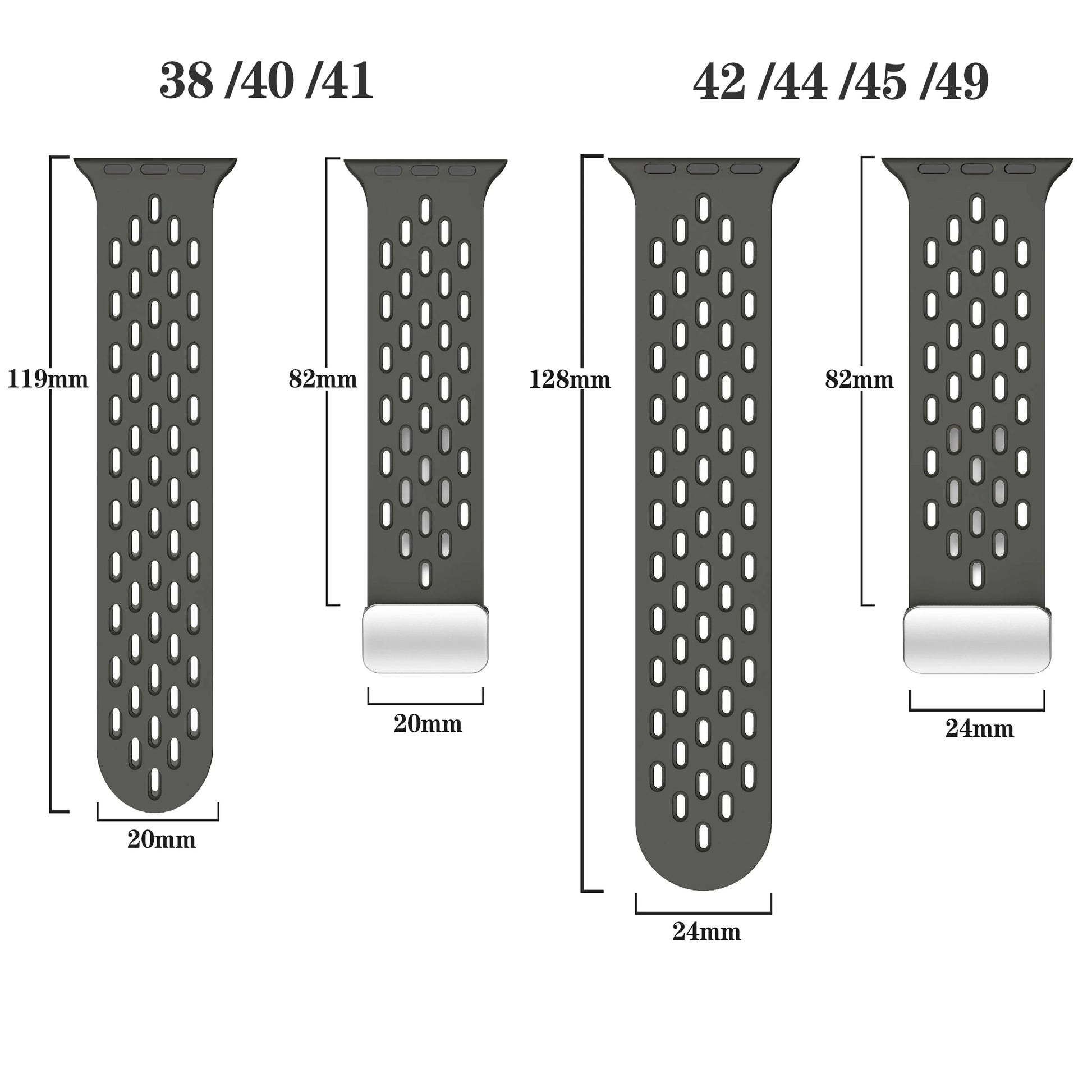 Silicone Sports Strap for Apple Watch