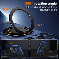 360° Rotatable Ring Holder Magnetic Phone Case for iPhone 15 Series