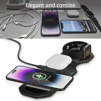 Bonola Foldable Magnetic 3-in-1 Wireless Charging Stand