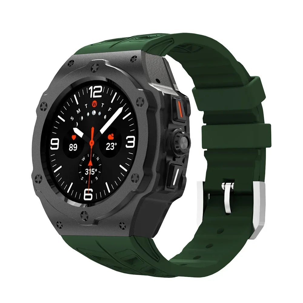 Aluminum Case with Silicone Strap for Samsung Galaxy Watch Ultra