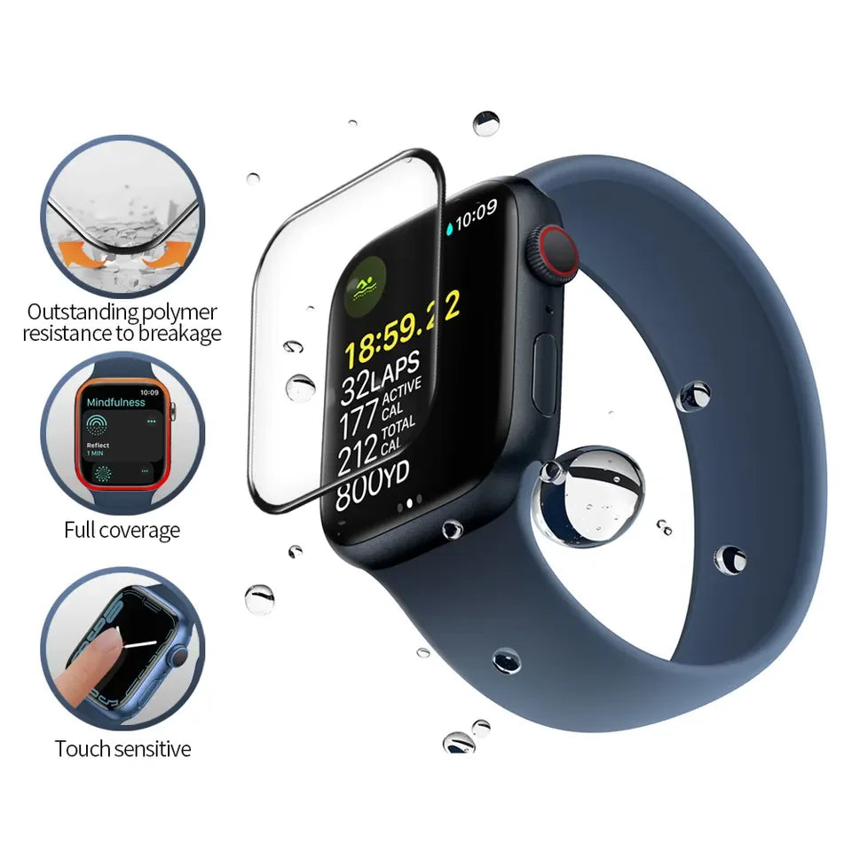 Apple Watch Series 9 PMMA PC Polymer Composite Screen Protector