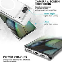 Transparent Wireless Magnet Charging Phone Case for Google Pixel 8 Series