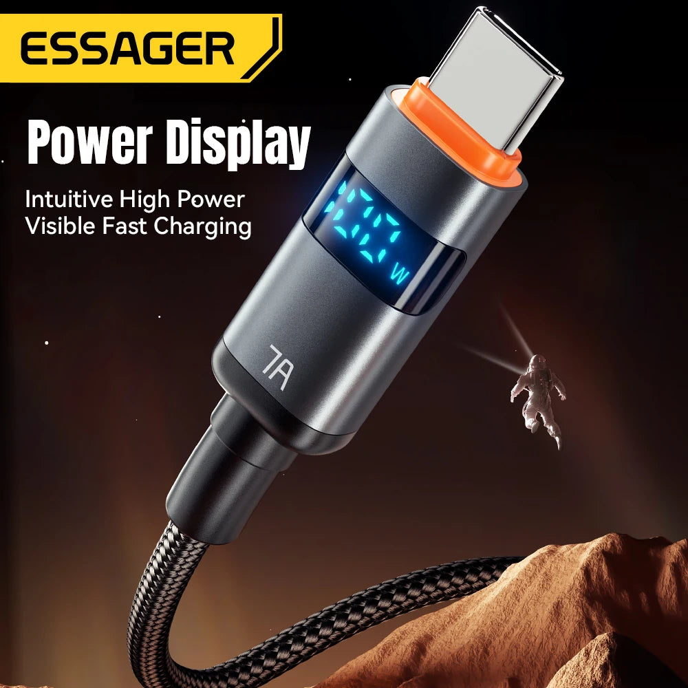 Essager 100W 7A USB Type-C Cable – High-Speed Charging & Data Transfer