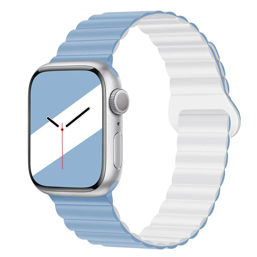 Lightweight Silicone Magnetic Band for Apple Watch