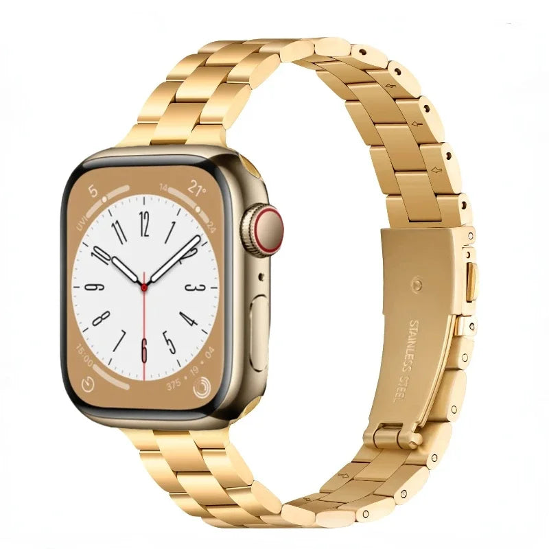 Elegant Slim Women's Stainless Steel Bracelet for Apple Watch